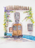 Medieval bar in Obidos Portugal