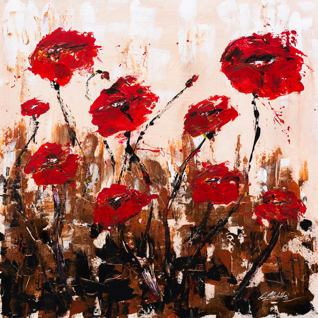 Abstract Red poppies - Fine art prints available